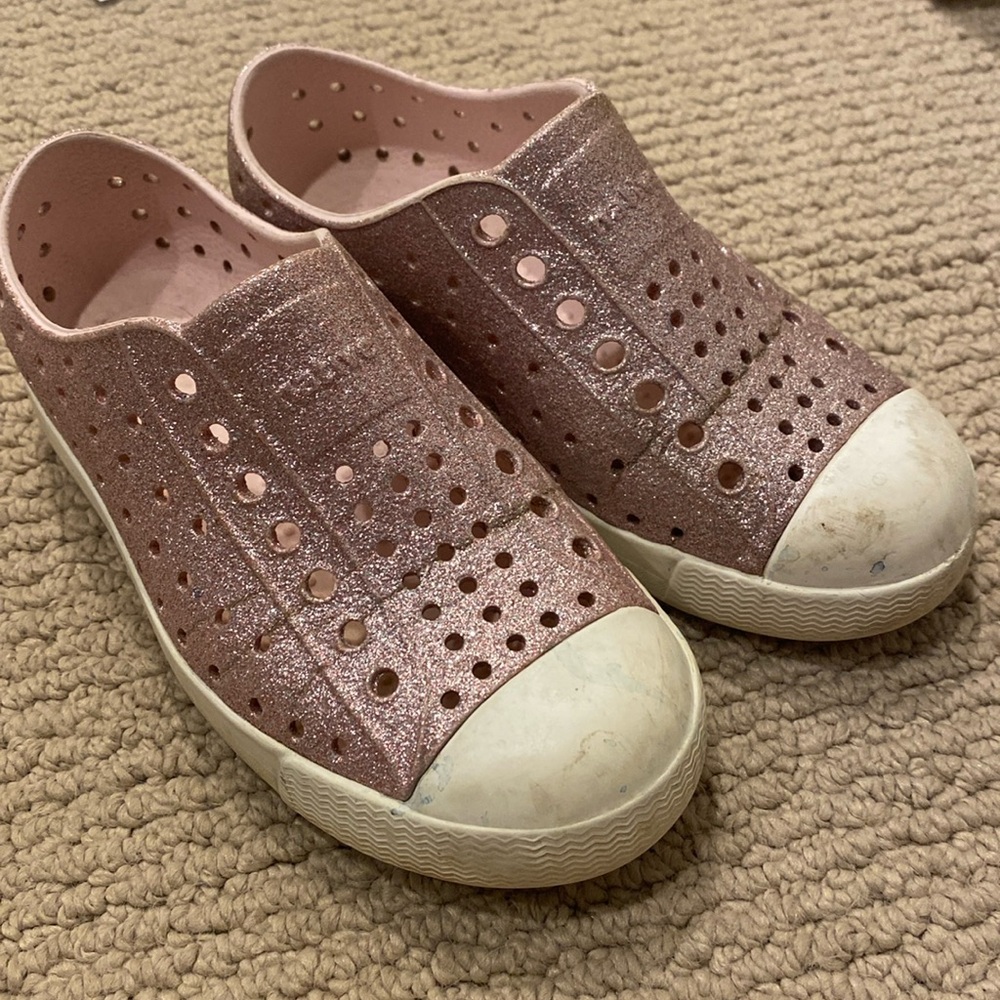 Native Sparkly Pink Girls Shoes